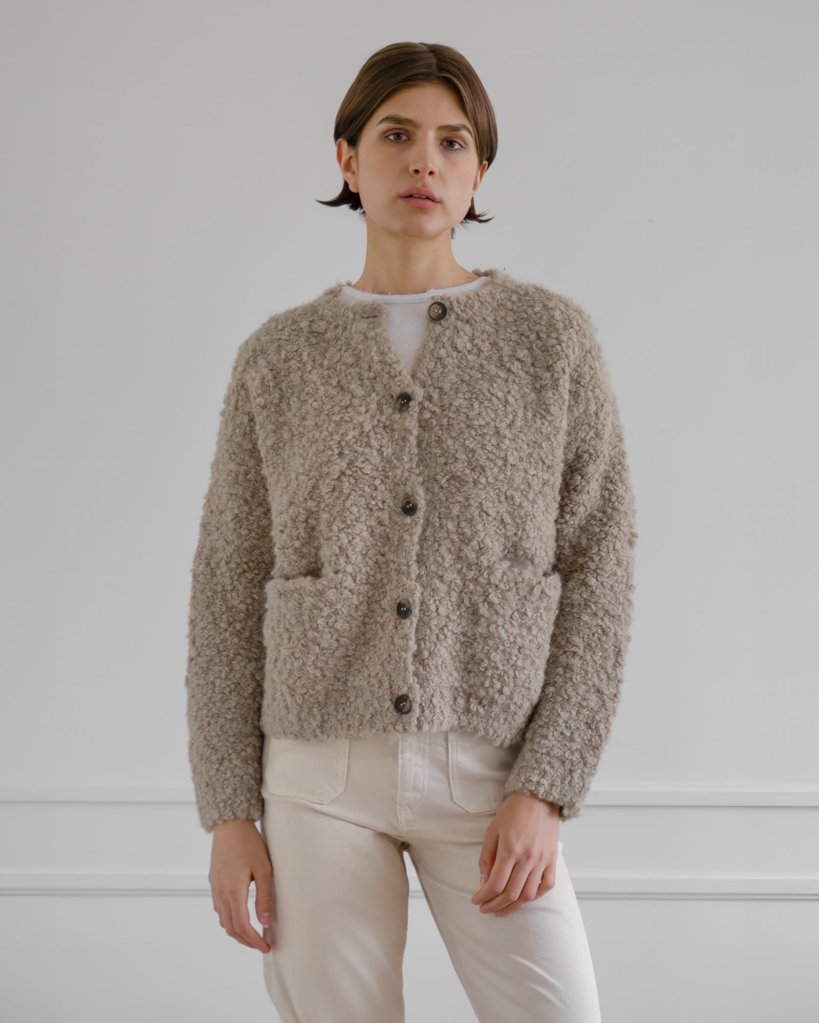 Luna Boucle Cardigan – Latierra