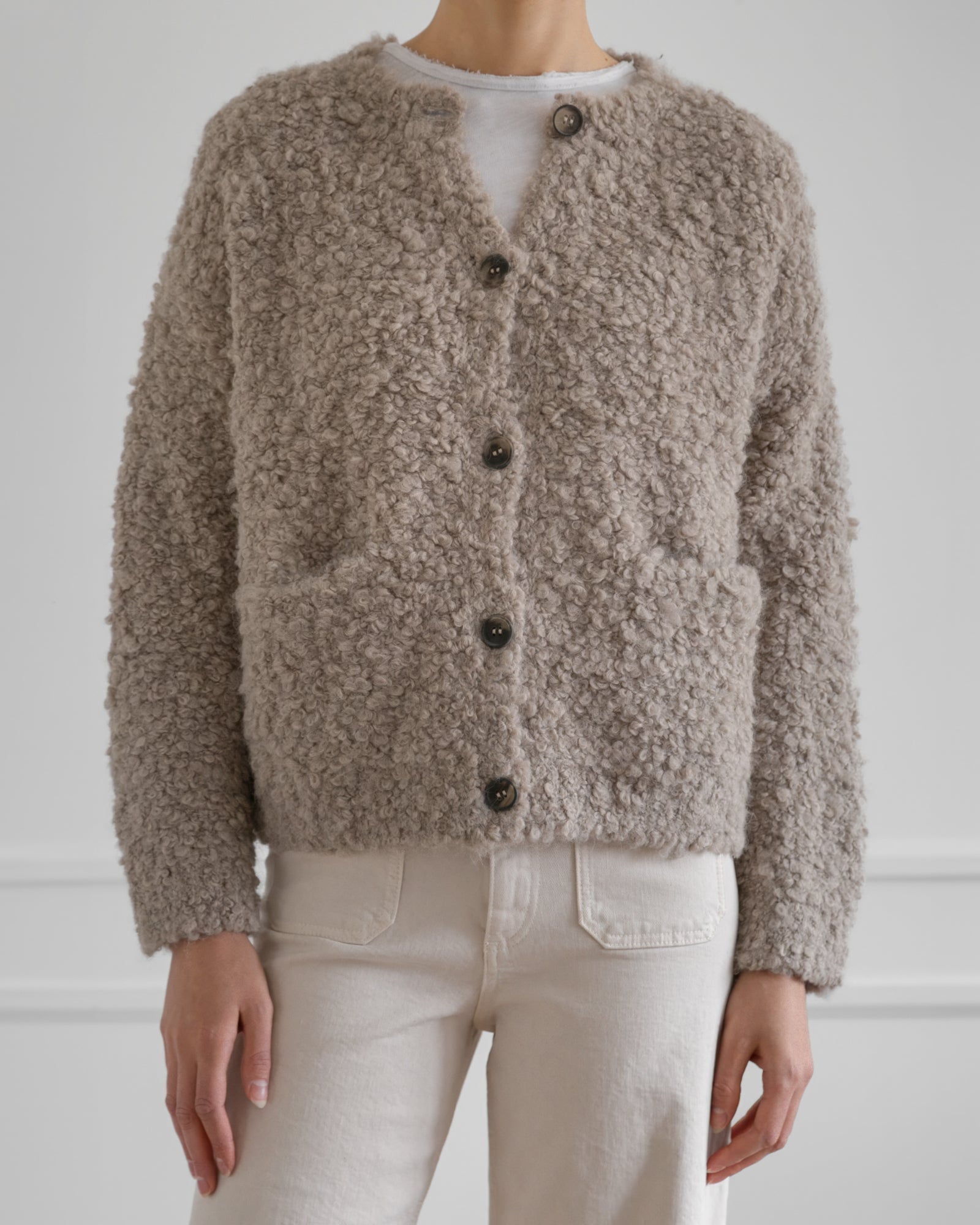 Luna Boucle Cardigan
